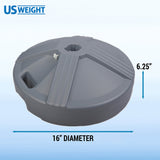 US Weight Durable 50LB Capacity Fillable Umbrella Base for Patio Table