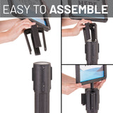 Us Weight Plastic Stanchion Sign Holder with Plexiglass Covers for USW ChainBoss, Sentry & Sentry PLUS Stanchions