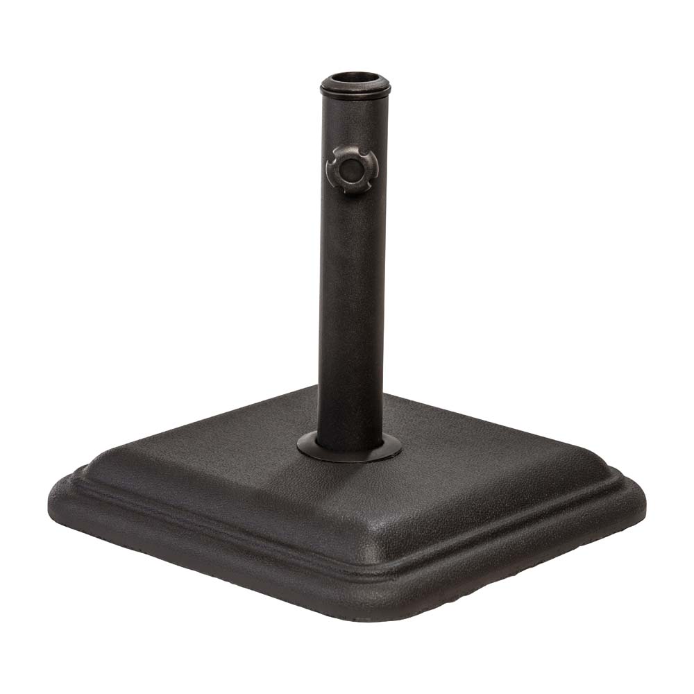 26 lbs patio umbrella base in black US Weight 26 LB Umbrella Base