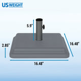 US Weight New 40 Pound Umbrella Base With Stem