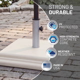 US Weight New 40 Pound Umbrella Base With Stem