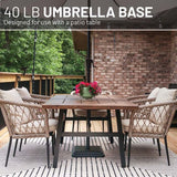 US Weight New 40 Pound Umbrella Base With Stem