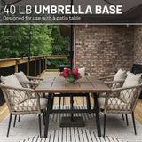 US Weight New 40 Pound Umbrella Base With Stem