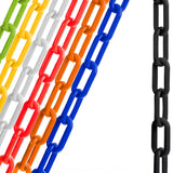 US Weight Made in USA 2" x 500' Plastic Safety Chain With SunShield UV Resistant Technology