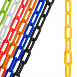 US Weight Made in USA 2" x 500' Plastic Safety Chain With SunShield UV Resistant Technology