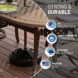 US Weight Durable 50LB Prefilled Umbrella Base for Patio Table
