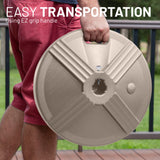 US Weight Durable 50LB Prefilled Concrete Umbrella Base for Patio Table