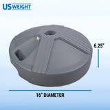 US Weight Durable 50LB Prefilled Concrete Umbrella Base for Patio Table