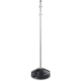 US Weight 5-Foot Sign Post Kit with Fillable or Pre-Filled Base for Outdoor Parking Signs