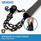 US Weight ChainBoss Stanchion - Black Stanchion - Fillable Base