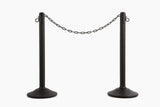 US Weight ChainBoss Stanchion - Black Stanchion - Prefilled Base