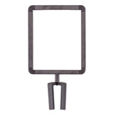 Us Weight Plastic Stanchion Sign Holder with Plexiglass Covers for USW ChainBoss, Sentry & Sentry PLUS Stanchions