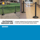 US Weight ChainBoss Stanchion - Yellow Stanchion - Prefilled Base