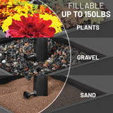 US Weight Decorative Umbrella Base Planter Box