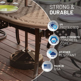 US Weight 50-Pound Premium Fillable Patio Table Weighted Umbrella Base Stand