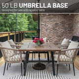 US Weight Durable Fillable Umbrella Base for Patio Table