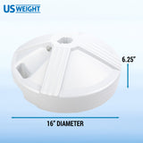 US Weight Durable 50LB Capacity Fillable Umbrella Base for Patio Table