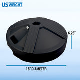 US Weight Durable 50LB Capacity Fillable Umbrella Base for Patio Table