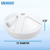 US Weight Durable 50LB Capacity Fillable Umbrella Base for Patio Table