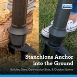 US Weight Ground Stake Accessory Kit (Compatible ONLY with ChainBoss & Sentry Stanchions)