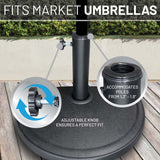 Us Weight Half Round 20 lb Patio Umbrella Base