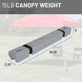 US Weight Ingot Heavy Duty Canopy Weights 4-Pack Set for Pop-Up Tents