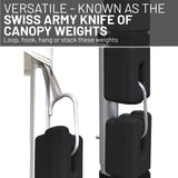 US Weight Ingot Heavy Duty Canopy Weights 4-Pack Set for Pop-Up Tents