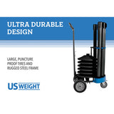 US Weight Rover Cart Kit - Cart and Six Premium Steel Stanchions - Multiple Options Available