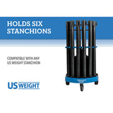 US Weight Rover Cart Kit - Cart and Six Premium Steel Stanchions - Multiple Options Available