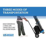 US Weight Rover Cart Kit - Cart and Six Premium Steel Stanchions - Multiple Options Available