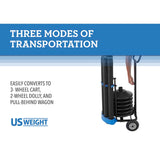 US Weight Rover with 6 Chain Boss Stanchions and Black Chain (Prefilled and Fillable Options)