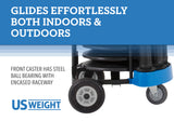 US Weight Rover Cart Kit - Cart and Six Sentry Plau Stanchions - Multiple Options Available