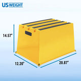 US Weight Yellow Safety Steps – Lightweight & Durable Anti-Slip Step Stools with High Visibility for Home, Office, and Industrial Use