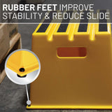 US Weight Yellow Safety Steps – Lightweight & Durable Anti-Slip Step Stools with High Visibility for Home, Office, and Industrial Use