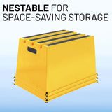US Weight Yellow Safety Steps – Lightweight & Durable Anti-Slip Step Stools with High Visibility for Home, Office, and Industrial Use