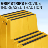 US Weight Yellow Safety Steps – Lightweight & Durable Anti-Slip Step Stools with High Visibility for Home, Office, and Industrial Use
