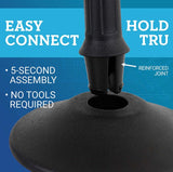US Weight Sentry Stanchion with 6.5-Foot Retractable Belt Quick Setup Crowd Control Barrier