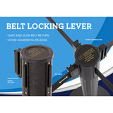 US Weight Sentry Stanchions with 6.5-Foot Retractable Belt - Quick, No-Tool Setup Crowd Control System - Multiple Options