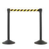 US Weight Sentry Stanchions with 6.5-Foot Retractable Belt - Quick, No-Tool Setup Crowd Control System - Multiple Options