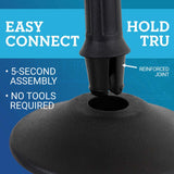 US Weight Sentry Stanchion - Black Stanchion - Extended 11' Black Nylon Retractable Belt for Crowd Control Barriers - Multiple Options