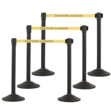 US Weight Sentry Stanchions with 6.5-Foot Retractable Belt - Quick, No-Tool Setup Crowd Control System - Multiple Options