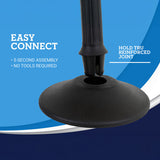 US Weight Sentry Stanchion with 6.5-Foot Retractable Belt Crowd Control Queue Line Barrier