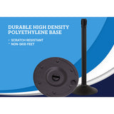 US Weight Sentry Stanchion with 6.5-Foot Retractable Belt Crowd Control Queue Line Barrier