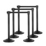 US Weight Sentry QuikSecure Stanchions with Extended 11' Black Belt