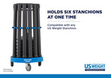 Rover Stanchion Cart Compatible with Any US Weight Stanchion