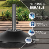 US Weight 120LB Capacity Fillable Free Standing Umbrella Base