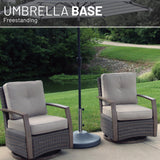 US Weight 120-Pound Heavy Duty Fillable Freestanding Weighted Umbrella Base Stand