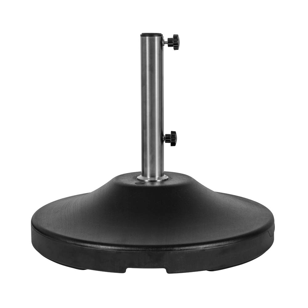 corliving patio umbrella base weights US Weight 120lb Capacity Fillable Free Standing Umbrella Base Black