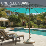 US Weight 120LB Capacity Fillable Free Standing Umbrella Base