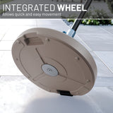 US Weight 120-Pound Heavy Duty Fillable Freestanding Weighted Umbrella Base Stand